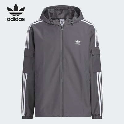 Adidas/阿迪达斯官方正品三叶草男女时尚经典运动梭织外套KB1942