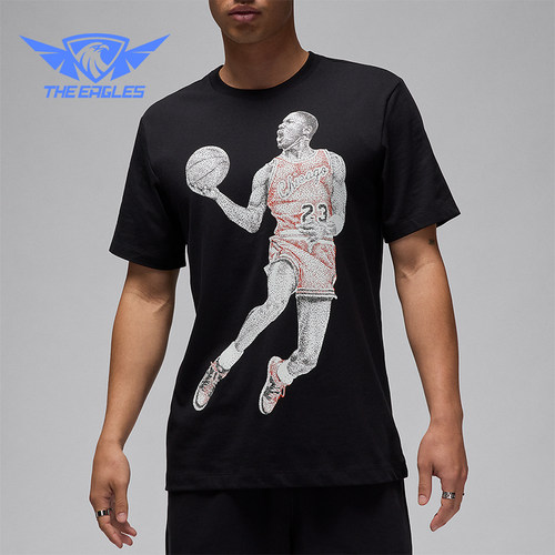 Nike/耐克正品 JORDAN男士训练时尚印花休闲短袖T恤FZ1936-010