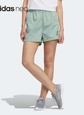 Adidas/阿迪达斯正品neo W SS MAY SHORT2女子运动短裤GP5489