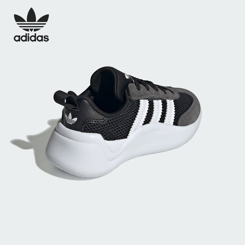 Adidas/阿迪达斯正品三叶草小童网面耐磨魔术贴跑步鞋IG4306