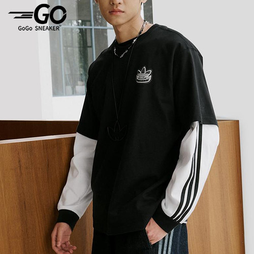 Adidas/阿迪达斯正品三叶草男女圆领简约经典运动短袖T恤KC3107