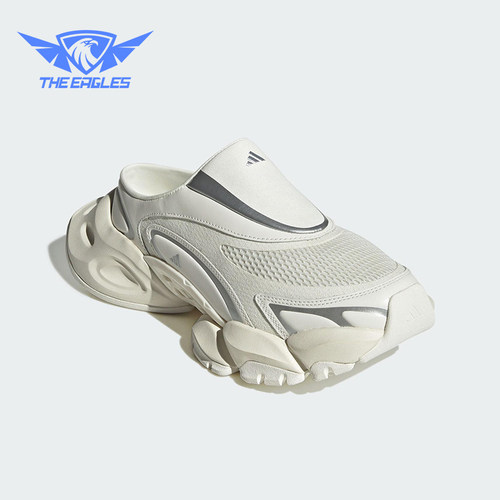 Adidas/阿迪达斯正品2025男女一脚蹬耐磨经典透气网眼拖鞋JS4590