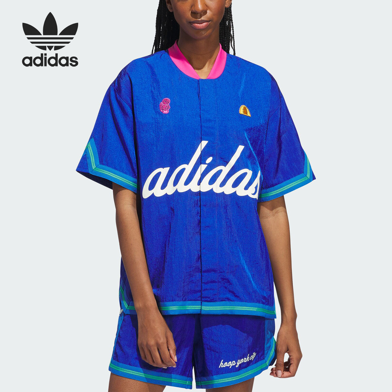Adidas/阿迪达斯正品三叶草HYC SS WU男女篮球短袖上衣IT9956