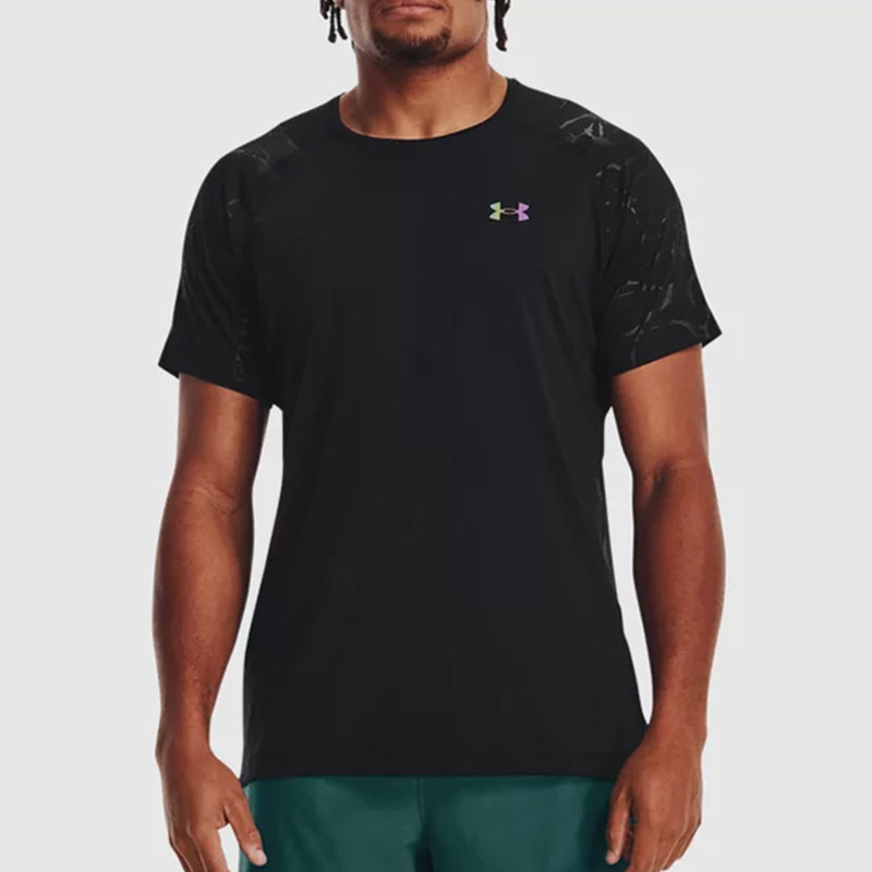 UA/安德玛正品Rush Emboss男子户外休闲训练短袖T恤1376790-001