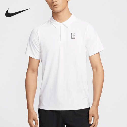 Nike/耐克官方正品Dri-FIT男士翻领修身网球运动POLO衫FZ6908-100