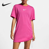 耐克正品 T恤BQ7961 当季 女子运动休闲连衣裙长袖 100 新款 Nike