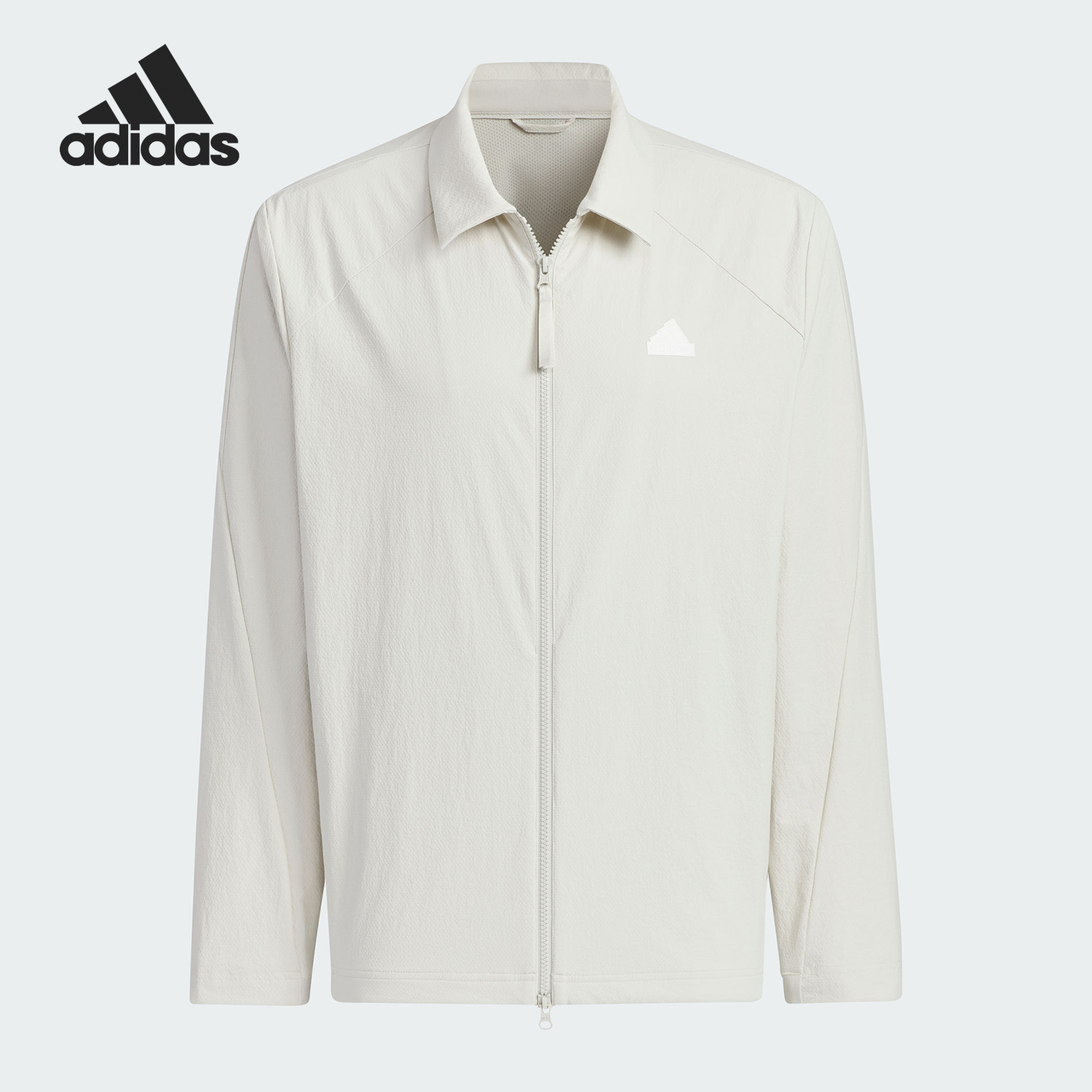 阿迪达斯男士翻领外套翻领