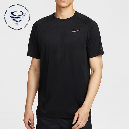 Nike/耐克正品Dri-FIT 男士套头跑步透气户外运动短袖HV2129-010