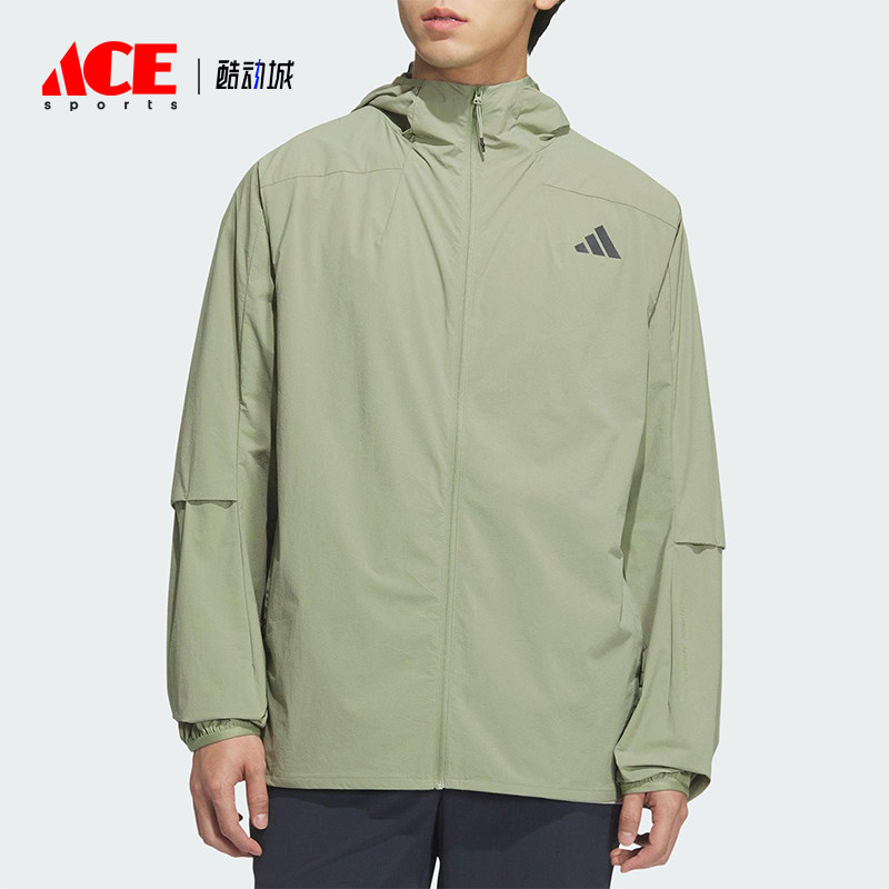 Adidas/阿迪达斯正品2025男士户外日常连帽宽松休闲外套KB5158 - 实物图