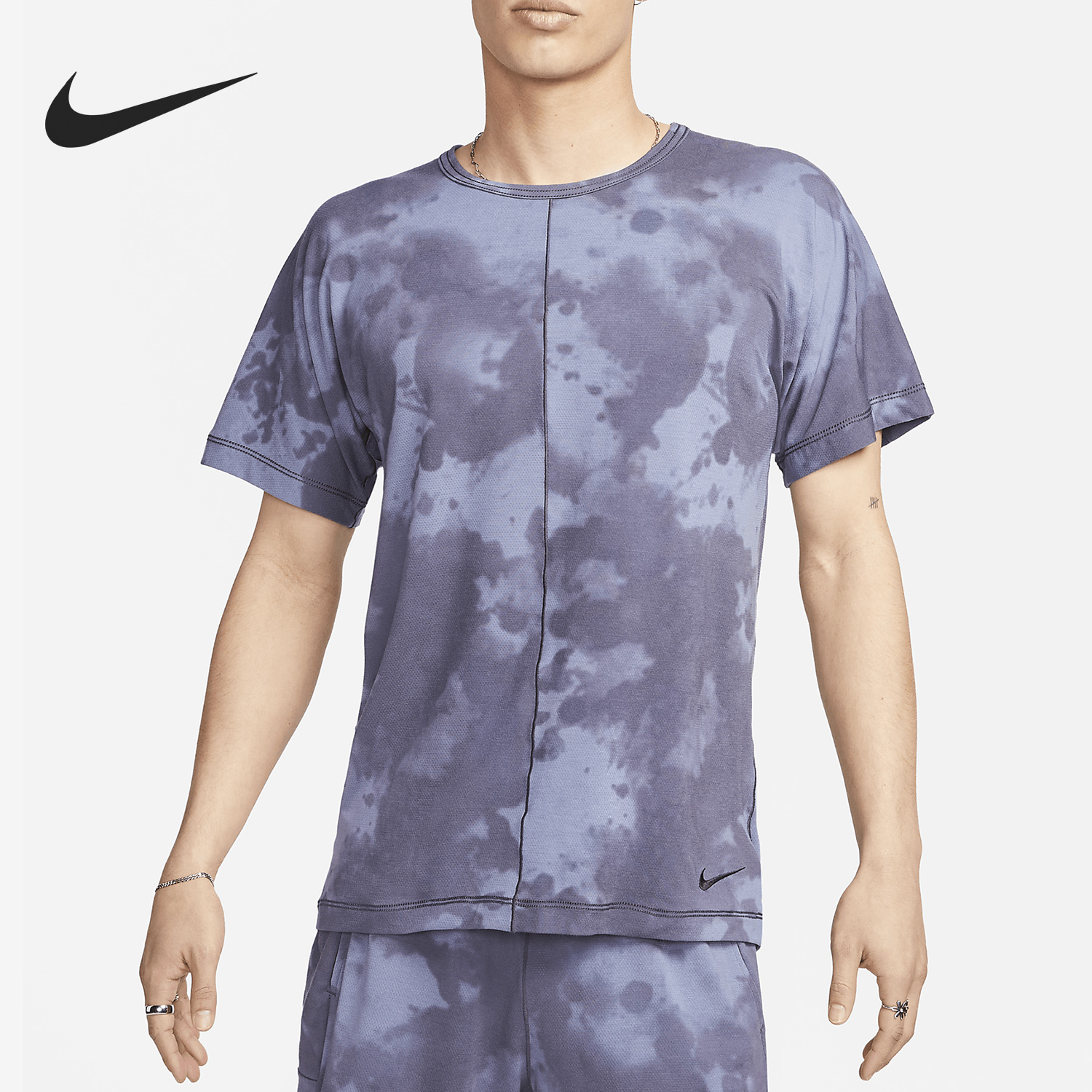 Nike/耐克官方正品Dri-FIT男子夏季瑜珈运动短袖T恤DX0923-015