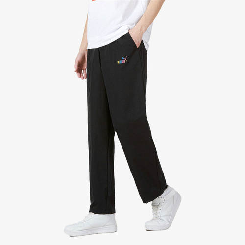 Puma/彪马正品运动训练梭织透气男子工装直筒长裤671966-01 - 封面