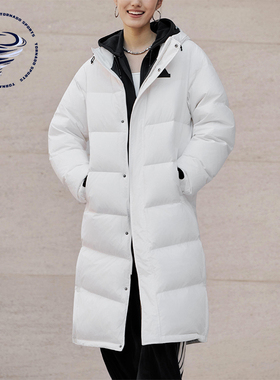 Adidas/阿迪达斯正品2025男女休闲户外运动保暖长款羽绒服KF6745