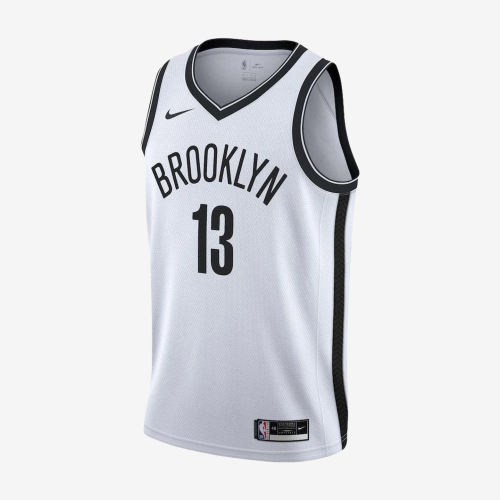 Nike耐克正品布鲁克林篮网队NBA SW球迷版无袖透气篮球CW3584-100