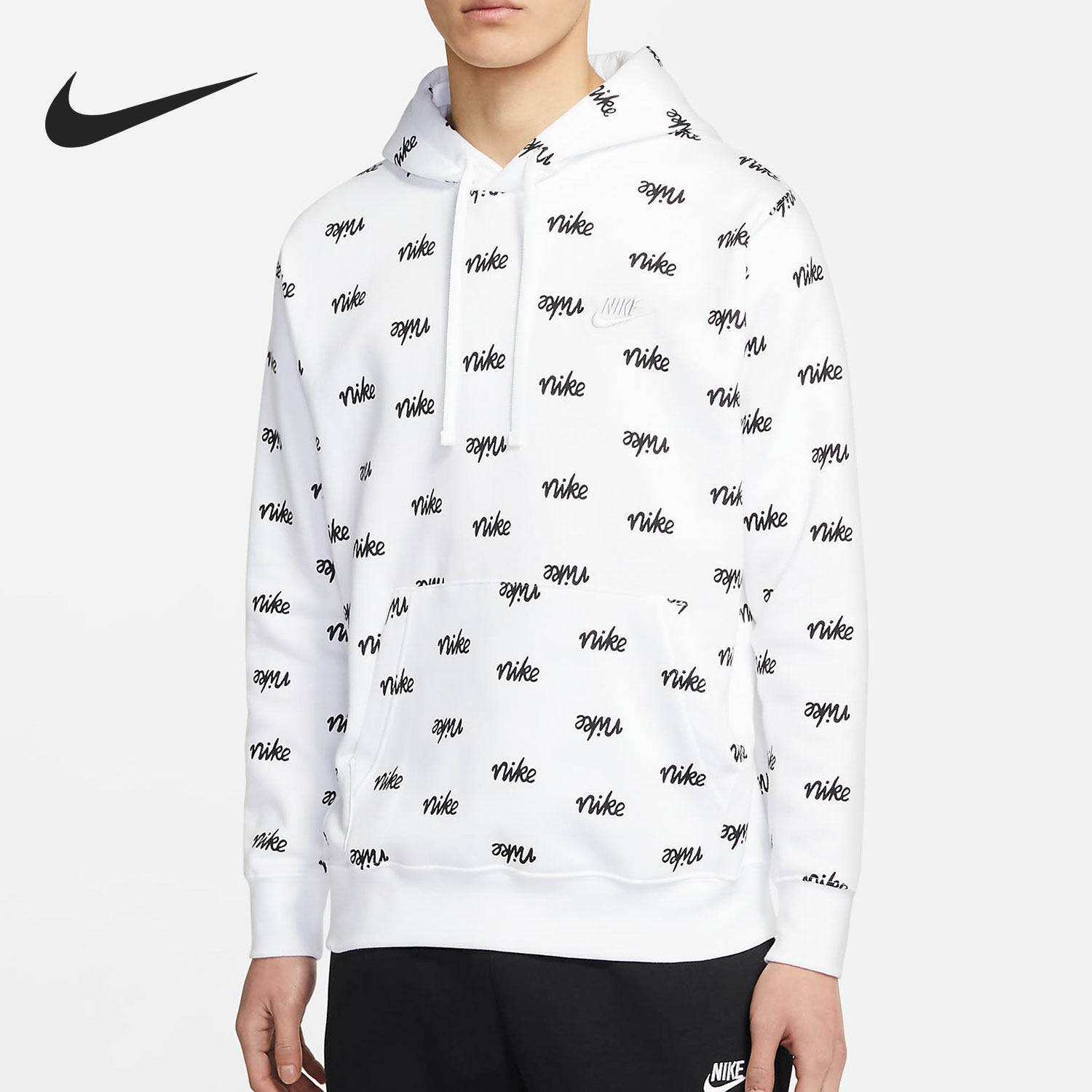 Nike/耐克正品新款 新款男子加绒连帽运动休闲卫衣 DC8091-100