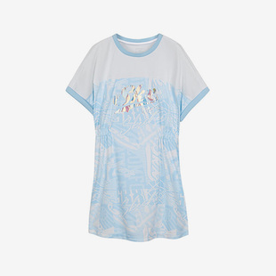 女童时尚 Skechers 新款 年夏季 印花设计连衣裙 斯凯奇正品