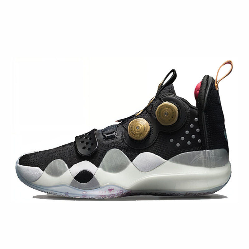 李宁正品韦德之道8男子减震防滑耐磨中帮实战运动篮球鞋ABEP001-3