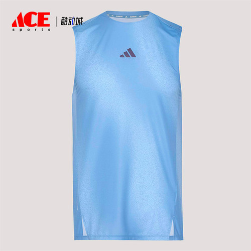 Adidas/阿迪达斯正品夏季男士透气无袖跑步训练运动背心T恤KY5047
