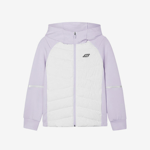 儿童连帽短款 新款 保暖轻便梭织羽绒服 斯凯奇正品 Skechers