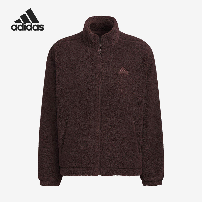 Adidas/阿迪达斯官方正品新款男士立领拉链抓绒夹克外套JI8620