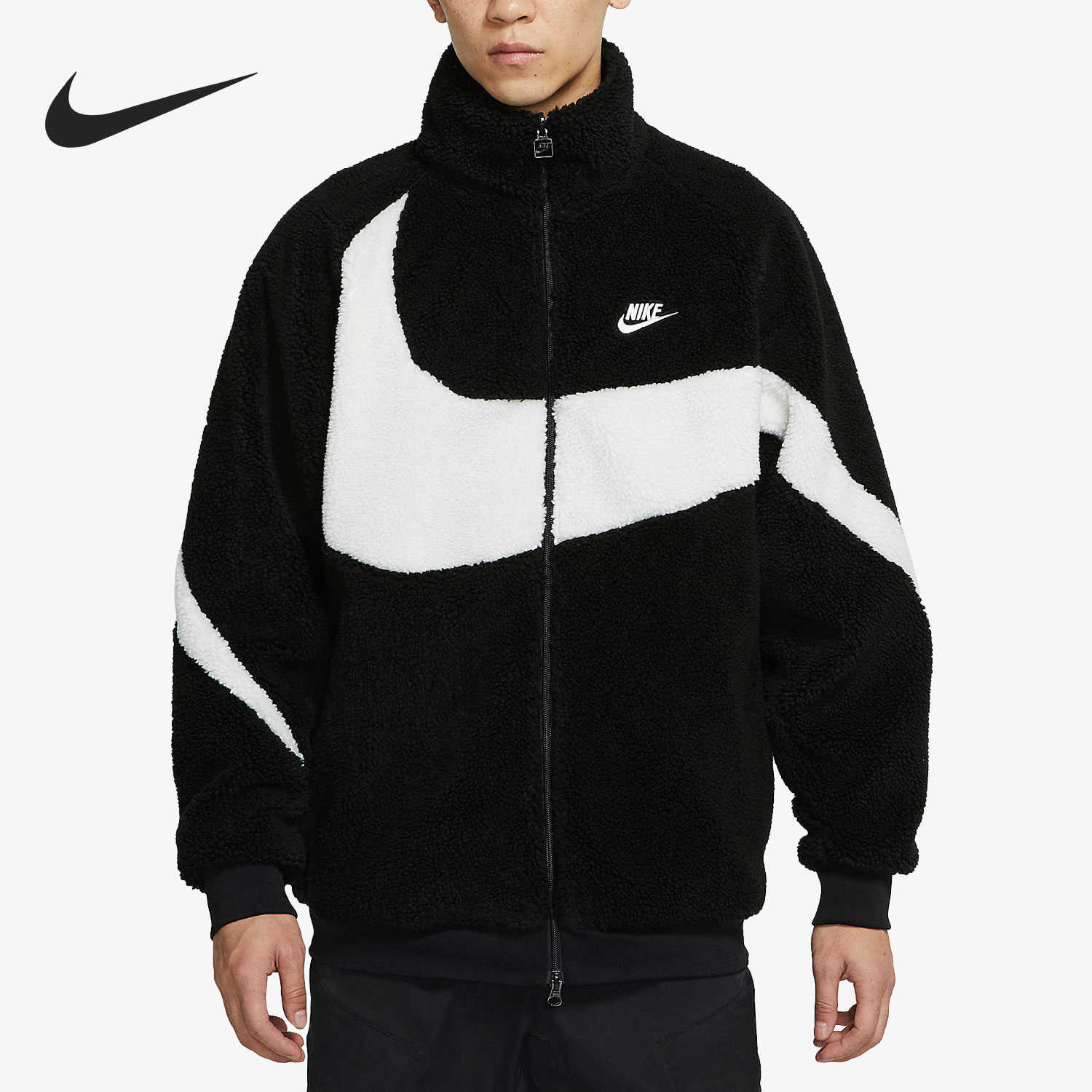 Nike/耐克官方正品冬季大LOGO 摇粒绒男子保暖外套 BQ6546-011