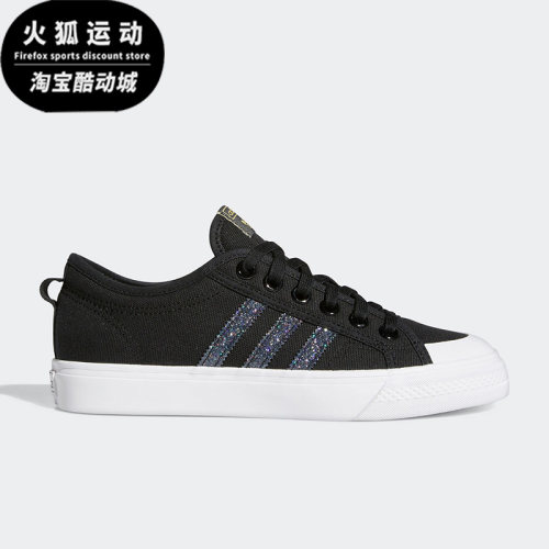 Adidas/阿迪达斯正品三叶草 NIZZA 男女低帮帆布鞋板鞋 FX9004