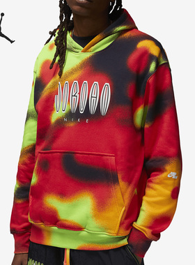 Nike/耐克正品Jordan男子印花连帽套头运动卫衣DV4587-612