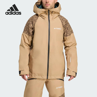 男士 Adidas 款 2025冬季 连帽户外运动外套JN3090 阿迪达斯官方正品