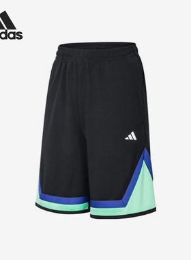 Adidas/阿迪达斯正品2025夏季款男士针织篮球透气短裤JN4717