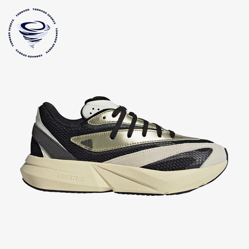 Adidas/阿迪达斯正品LIGHTBLAZE新款女经典黑米白色跑步鞋JR7209