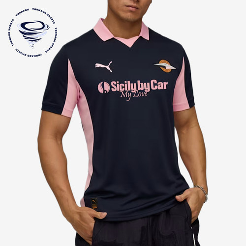 Puma/彪马正品男海蓝粉色吸汗柔软速干经典短袖足球衣782853-02