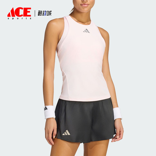 Adidas/阿迪达斯正品女士网球可拆卸胸垫运动背心T恤KV3336