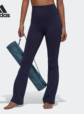 Adidas/阿迪达斯正品春秋女士紧身简约时尚健身长裤HD4456