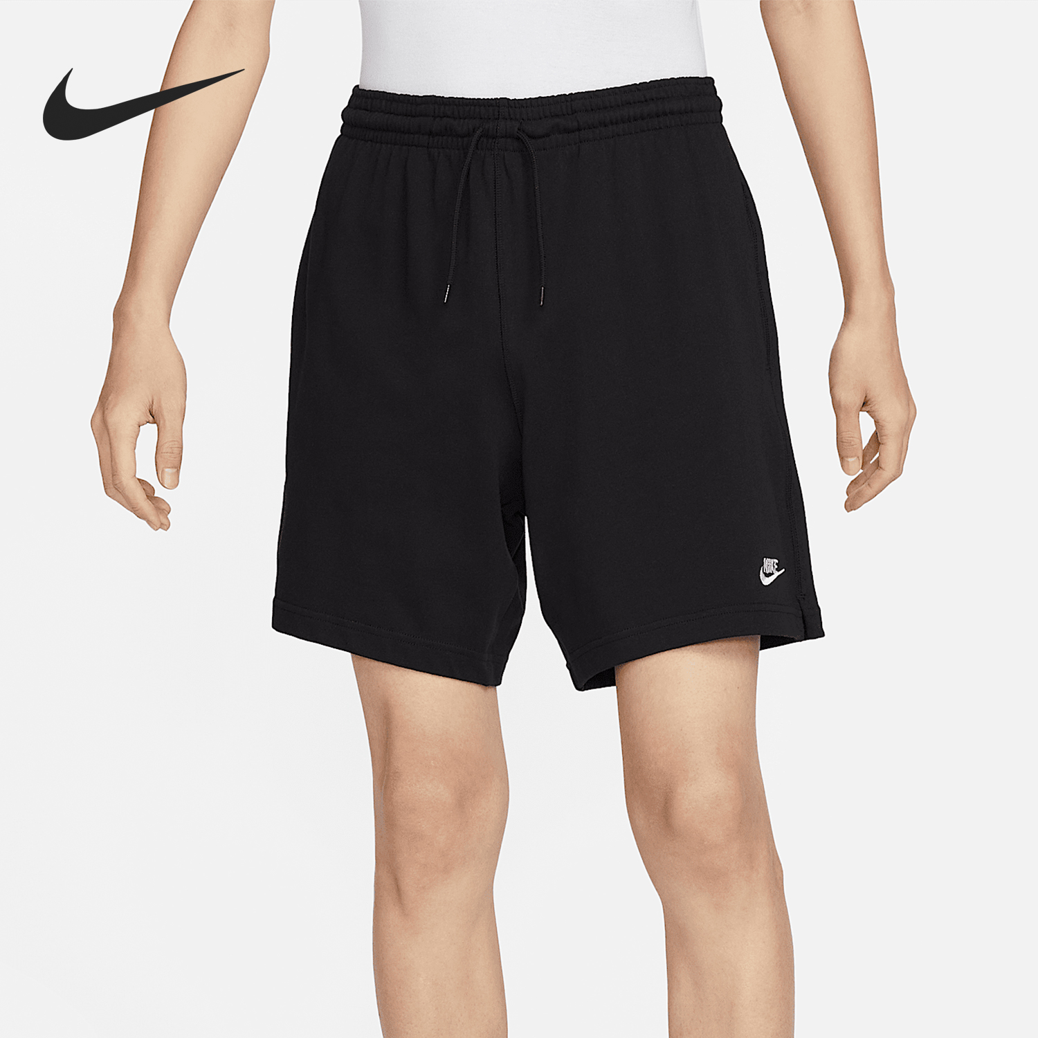 Nike/耐克官方正品2025男士透气针织系带宽松运动短裤FQ4361-010