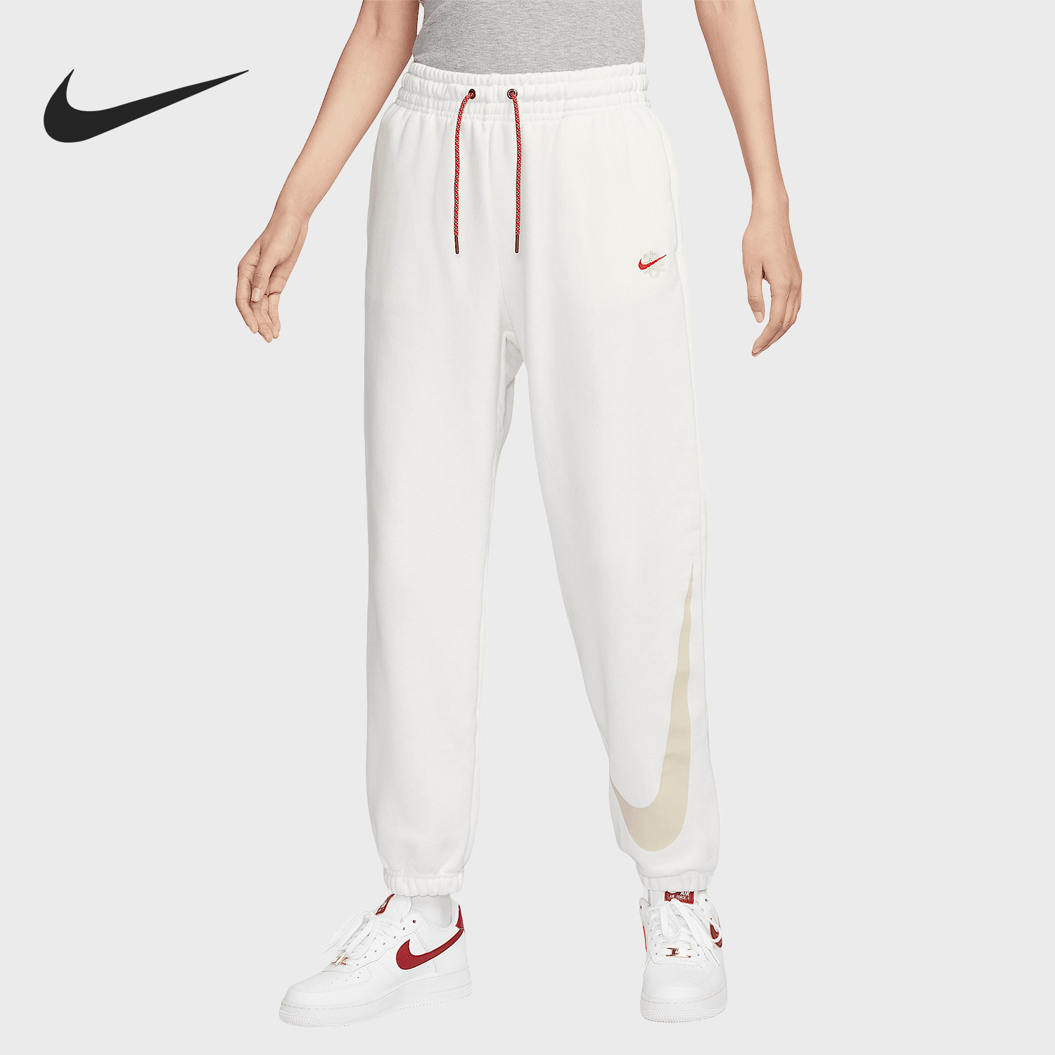 Nike/耐克官方正品Sportswear女士高腰系带运动长裤HV8463-133