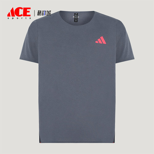 Adidas/阿迪达斯正品男女同款修身圆领时尚套头短袖T恤LF0059