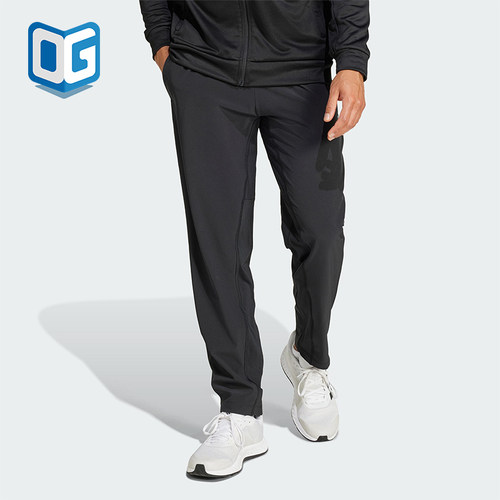 Adidas/阿迪达斯正品2025新款男士梭织透气经典运动健身裤IW8385