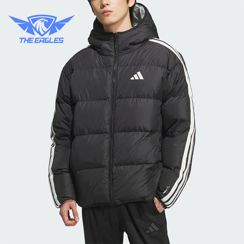 Adidas/阿迪达斯正品2025冬季男士运动双面穿保暖羽绒服KC2490