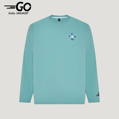 Adidas/阿迪达斯正品男士宽松套头透气时尚休闲长袖T恤LD7444