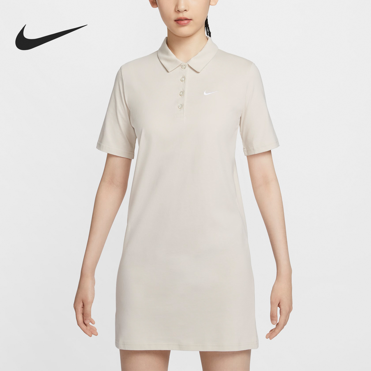 Nike/耐克官方正品当季新款女士简约透气休闲连衣裙HJ8149-104