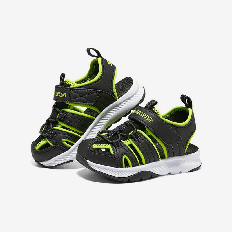 Skechers/斯凯奇正品夏季新款男童运动休闲魔术贴包头凉鞋,童鞋/婴儿鞋/亲子鞋,运动鞋,淘宝优惠券,粉丝福利购,淘宝优惠卷
