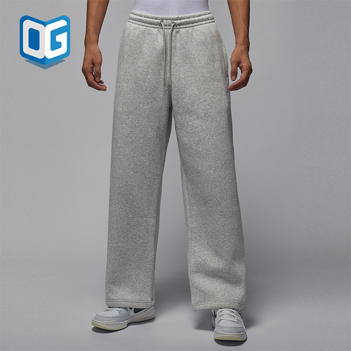 Nike/耐克正品JORDAN男士系带宽松加绒运动直筒长裤IB7239-050