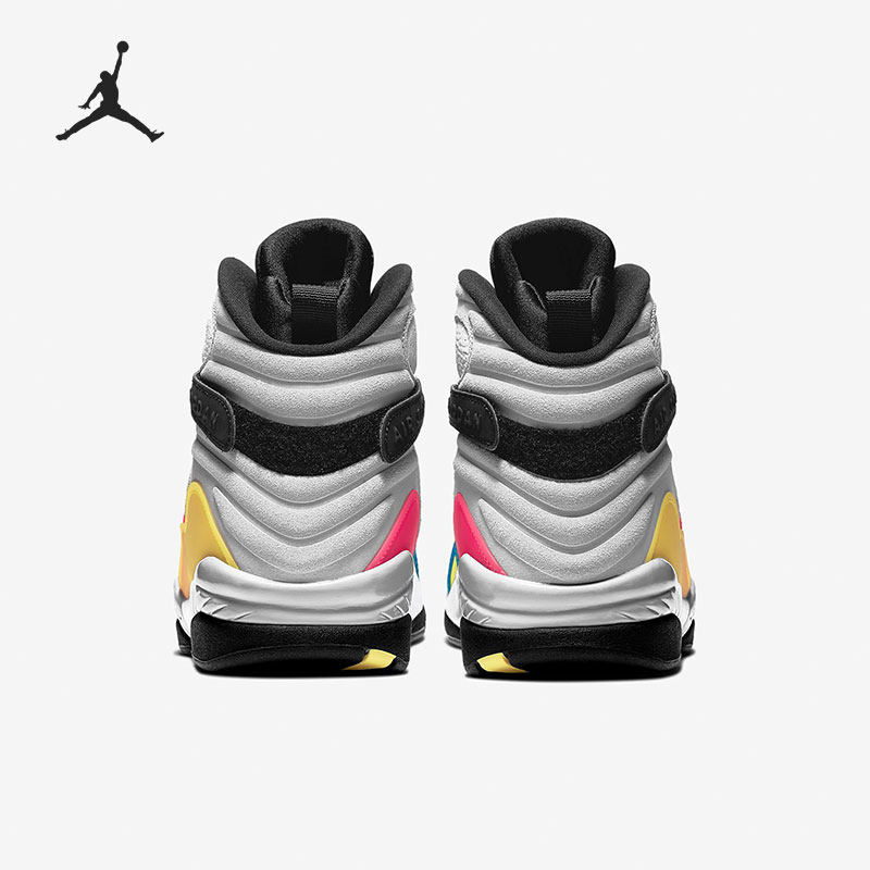 Nike/耐克官方正品 Air Jordan 8 男女多彩糖果休闲运动鞋 BQ7666