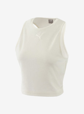 Puma/彪马正品2024新款女士时尚潮流经典圆领透气针织无袖T恤