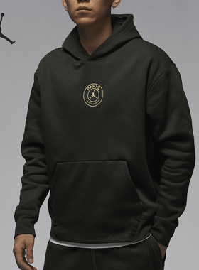 Nike/耐克正品巴黎圣日耳曼男士加绒连帽套头卫衣FN5327-355
