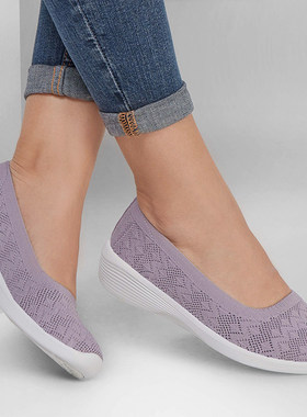 Skechers/斯凯奇正品2024夏季新款女士浅口一脚蹬通勤休闲鞋