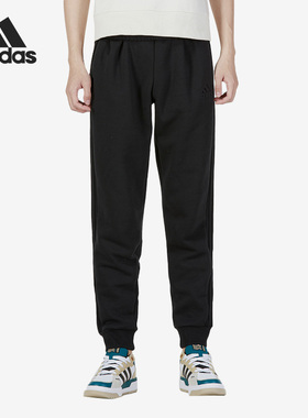 Adidas/阿迪达斯正品秋冬新款男子运动休闲加绒长裤HL6879