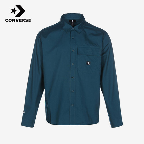 Converse匡威正品新款男子休闲运动时尚长袖立领衬衫10023803