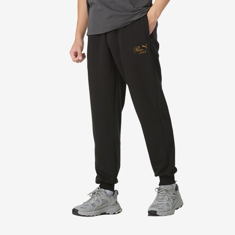 Puma/彪马官方正品2024新款男女运动训练休闲针织加绒束脚长裤
