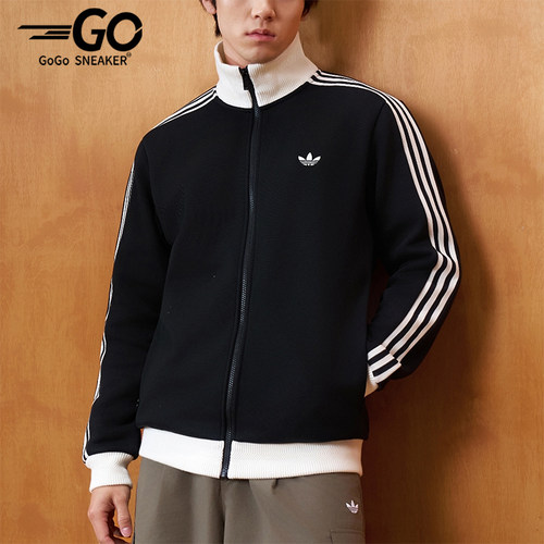 Adidas/阿迪达斯正品三叶草男女经典运动透气拉链夹克外套KX7990