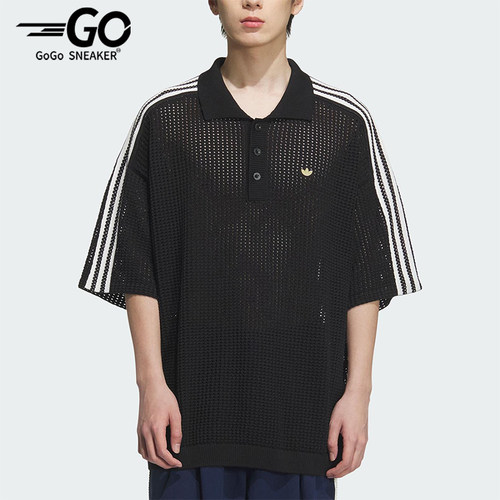 Adidas/阿迪达斯正品三叶草男士运动休闲时尚针织透气短袖KE5815